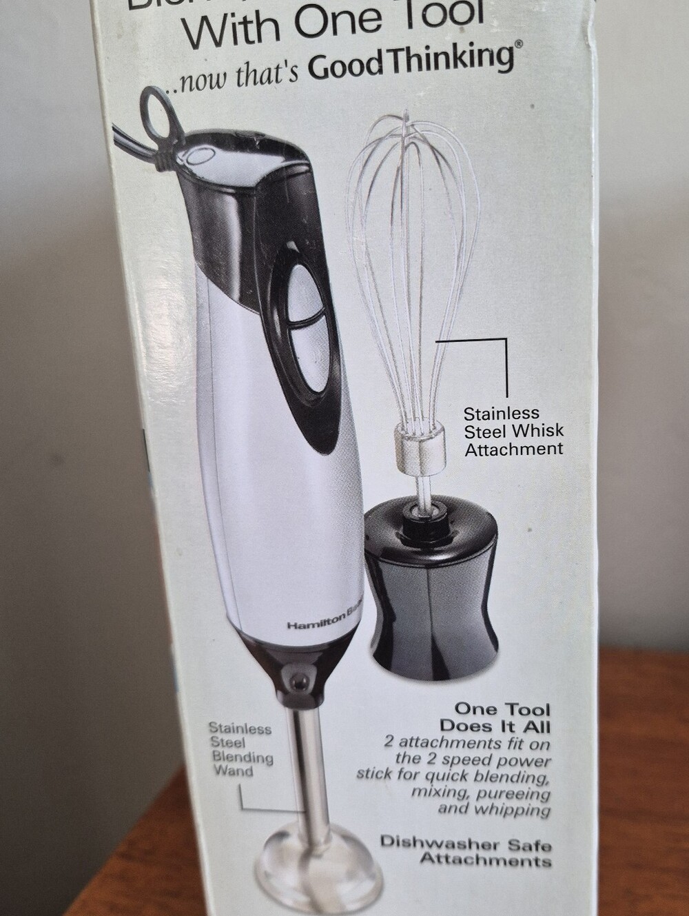 Hamilton Beach Silver and Black Immersion Hand Blender with Whisk - Picture 2 of 3
